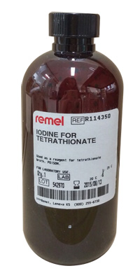 실험장비-소모품-Iodine for Tetrathionate(TT btoth용), 100ml-Iodine for Tetrathionate(TT btoth용), 10